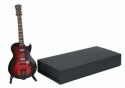 Elektrische Gitarre schwarz/rot 17 cm mit Standfu und Geschenkbox