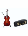 Kontrabass 14 cm mit Bogen, Standfu und Geschenkbox