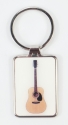 Schlsselanhnger Gitarre 7,5 x 3 cm Metall