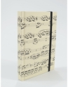 Notizbuch sheet music creme A6 / 96 Seiten