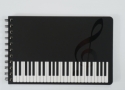 Spiral-Notizbuch Tastatur A5 / 96 Blatt (192 Seiten)(Querformat)