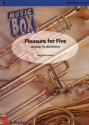 Pleasure for Five fr 2 Trompeten, Horn, Posaune und Tuba,  Partitur und Stimmen