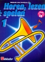 Horen lezen & spelen vol.1 (+CD) voor trombone (solsleutel) (nl)