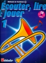 couter, lire, jouer vol.1 (+CD) pour trombone cl de sol (frz)