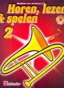 Horen lezen & spelen vol.2 (+CD) voor trombone (solsleutel) (nl)