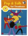 Pop and Folk (+CD): for trombone or euphonium in bass and treble clef (en/fr/dt/it/nl)