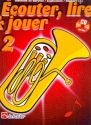 couter, lire, jouer vol.2 (+CD) pour baryton/euphonium/saxhorn (cl de sol) (frz)