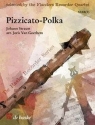 Pizzicato-Polka für 4 Blockflöten (SSAB),  Partitur und Stimmen