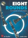 8 Rounds (+CD) fr 3 Klarinetten, Klavier und Bass ad lib Stimmen