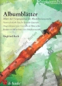 Albumbltter fr Blockflten-Ensemble Partitur und Stimmen (4-4-4-4)