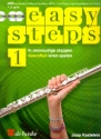 Easy Steps vol.1 (+DVD + 2 CD's) voor fluit (incl. MP3, printbare pianopartijen en trio's) (nl)