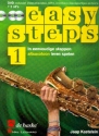 Easy Steps vol.1 (+DVD + 2 CD's) voor altsaxofoon (incl. MP3, printbare pianopartijen en trio's) (nl)