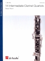 14 intermediate Quartets for 4 clarinets score and parts
