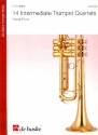 14 intermediate Quartets for 4 trumpets score and parts