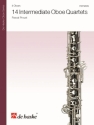 14 intermediate Oboe Quartets for 4 oboes score and parts