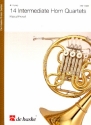 14 intermediate Horn Quartets fr 4 Hrner Partitur und Stimmen