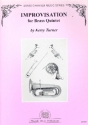 Improvisation fr 2 Trompeten, Horn in F, Posaune und Tuba Partitur und Stimmen