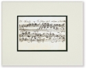 Passepartout Bach-Noten 25x20cm