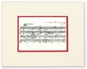 Passepartout Mozart-Noten 25x20cm