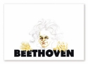 Postkarte Beethoven Karikatur