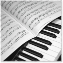 Brillenputztuch Klavier/Notenblatt