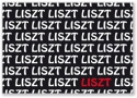 Postkarte Liszt Text 10,5x14,8cm