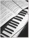 Gummispannmappe Klavier/Notenblatt DIN A4
