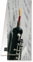 Lesezeichen Oboe/Notenblatt magnetisch 10,5x4,4cm