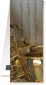 Lesezeichen Saxophon/Notenblatt magnetisch 10,5x4,4cm