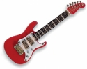 Miniaturpin E-Gitarre rot 7cm