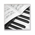 Servietten Klavier/Notenblatt 25x25cm 20 Stck