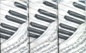 Papiertaschentcher Klavier/Notenblatt (10 Stk)