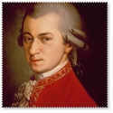 Brillenputztuch Mozart Portrait