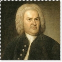 Brillenputztuch Bach Portrait
