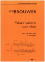 Paisaje cubano con ritual para clarinete bajo y percusin partitura