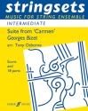 Suite from 'Carmen'  for string ensemble     score and 18 parts  (4-4-2)-2-3-1 + 2 perc.