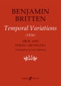 Temporal Variations for oboe and string orchestra score