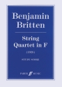 String Quartet in F (1928) for string quartet score