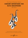 Concert Repertoire  for alto saxophone and piano