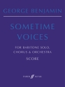Benjamin, George Sometime Voices (score)  Scores