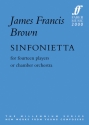 Sinfonietta for 14 players (chamber orchestra) score