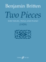 Two pieces for violin, viola and piano score and parts