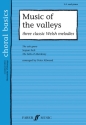 Music of the valleys 3 classic welsh melodies fo mixed chorus (SA) and piano,  score