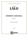 Symphony espagnole op.21 for Violin and Orchestra for violin and piano