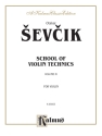 Sevcik School Violin Tech. Iv  V  Kalmus Classic Series