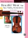 Beautiful Music for 2 string instruments vol.1 piano accompaniment