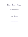 60 short Pieces for pipe or reed organ