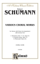Various Choral Works for chorus and piano (dt)