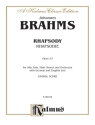Brahms Alto Rhapsody           V  Kalmus Classic Series