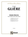Gliere 4 Pieces Bass & Pa. Stb  Kalmus Classic Series